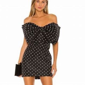 Bardot. Spot Bow Dress in Polka. Brand new w/tags. Size UK12/US8/M. So so cute.